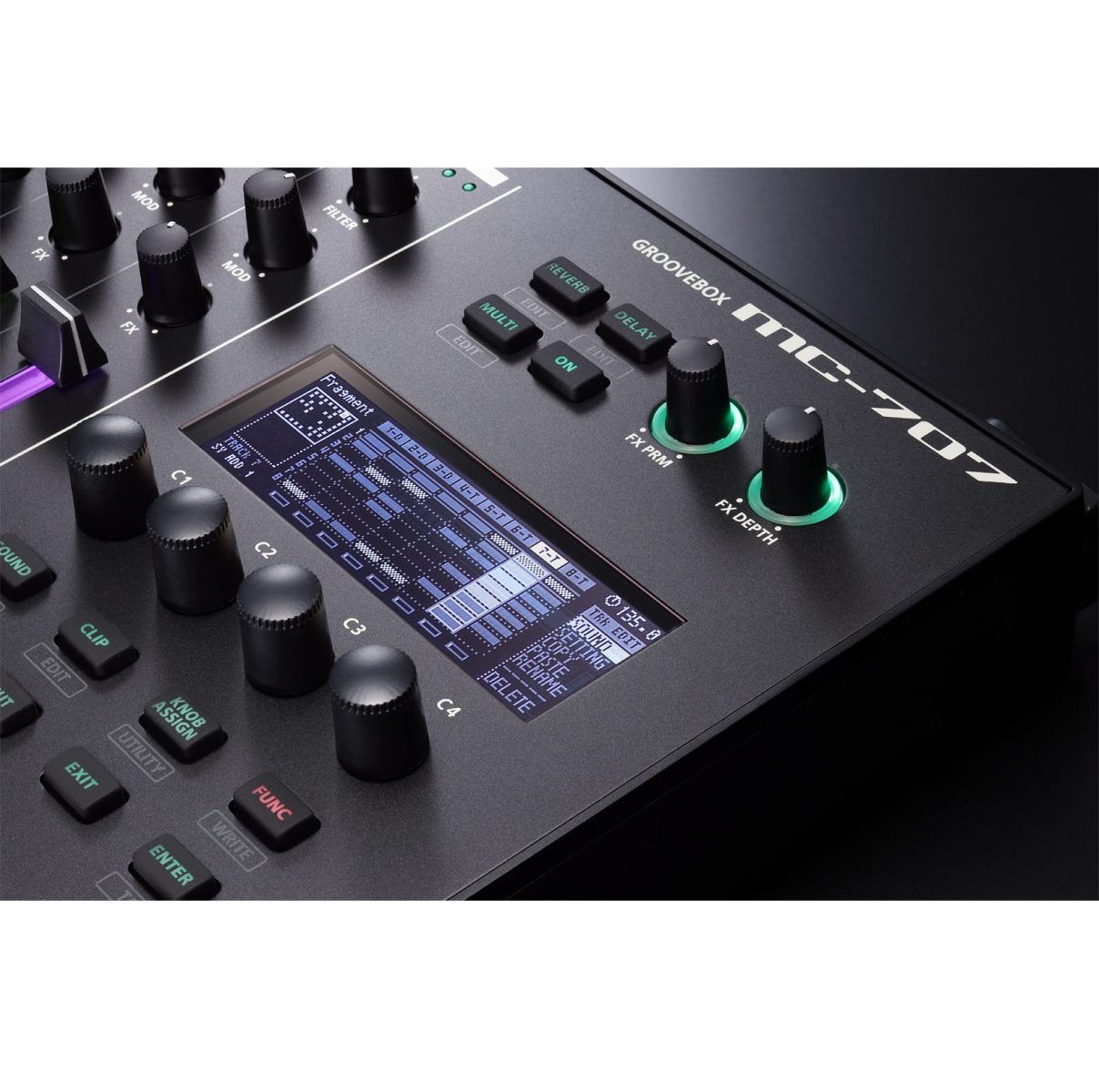 Roland MC707 Groovebox screen