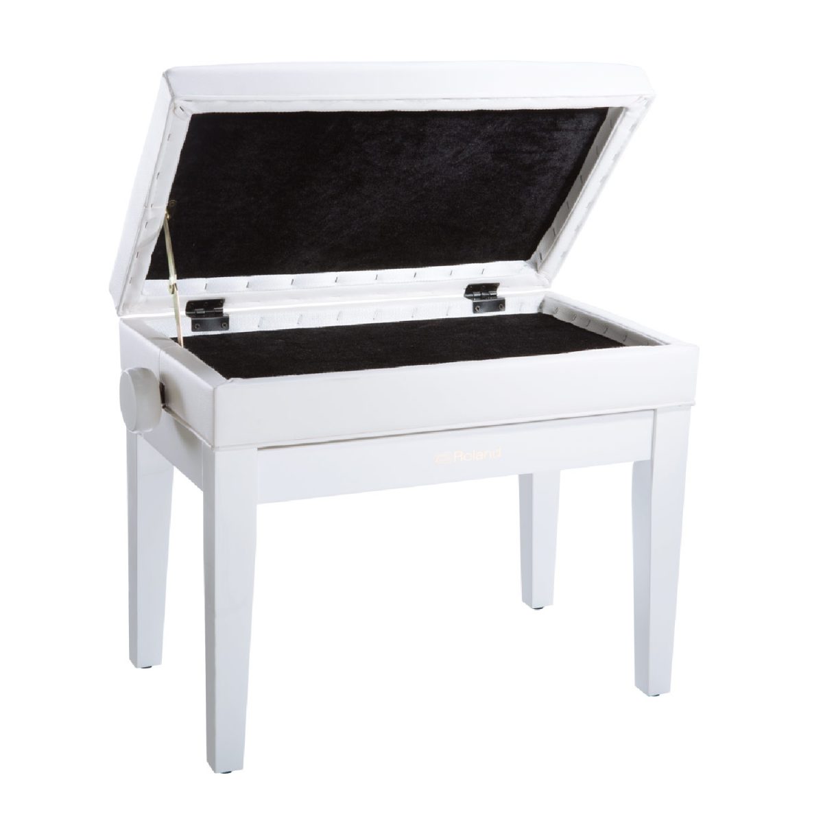 Roland - RPB400PW - Piano bench - Polish White Open