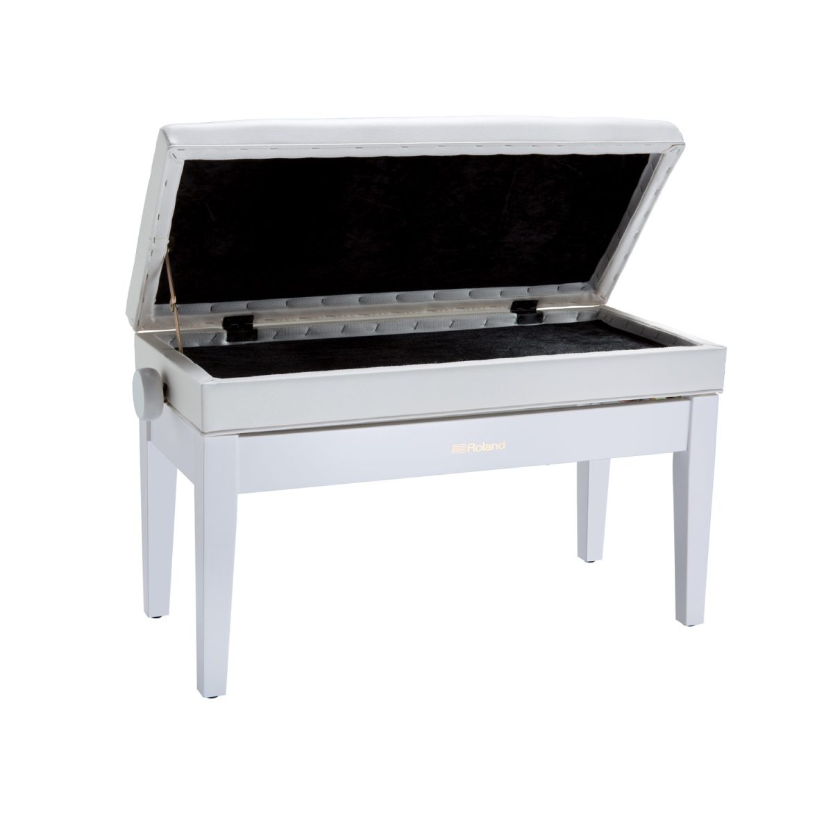Roland RPB-D400WH - Duet Piano Bench - Satin White Open