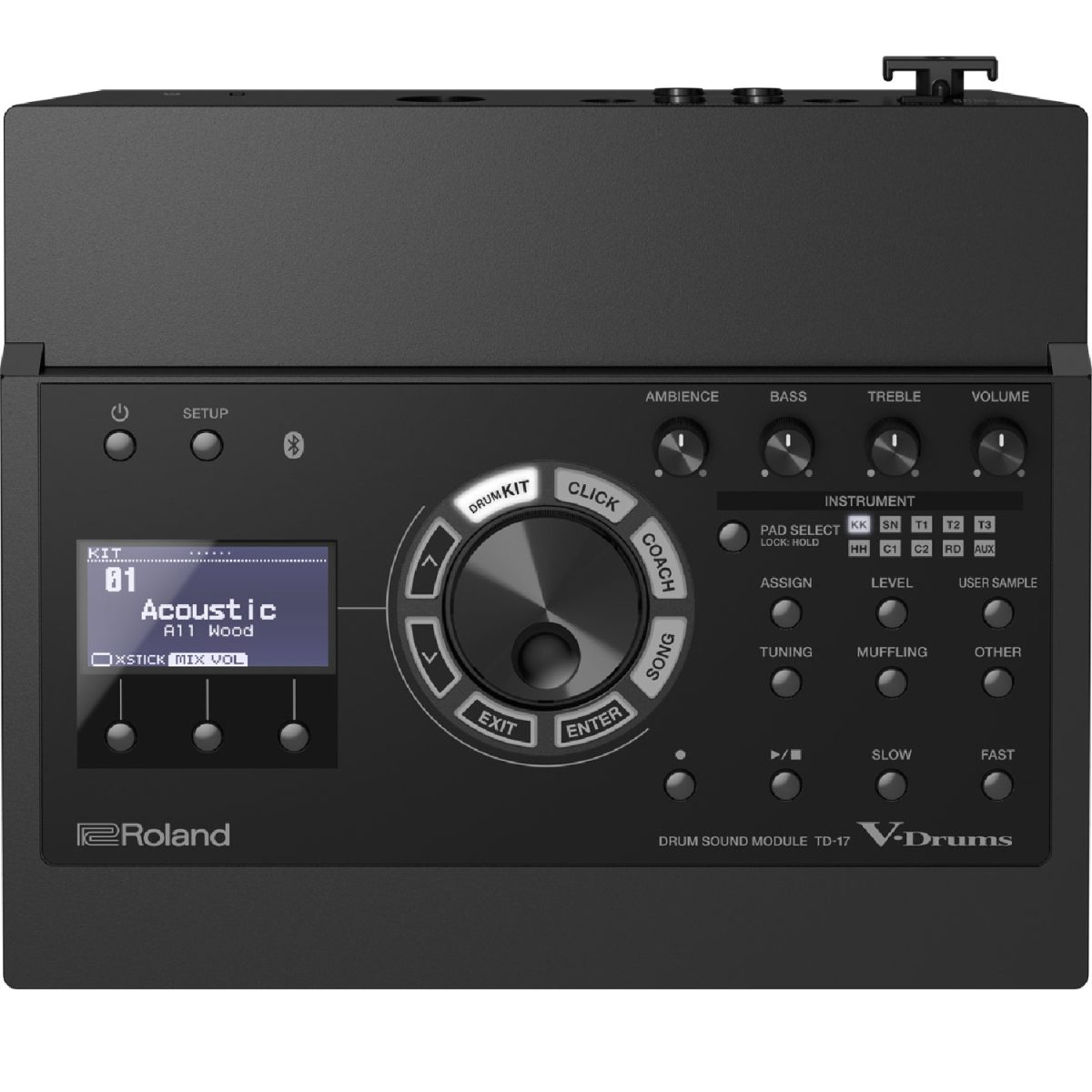 Roland TD17 sound module top