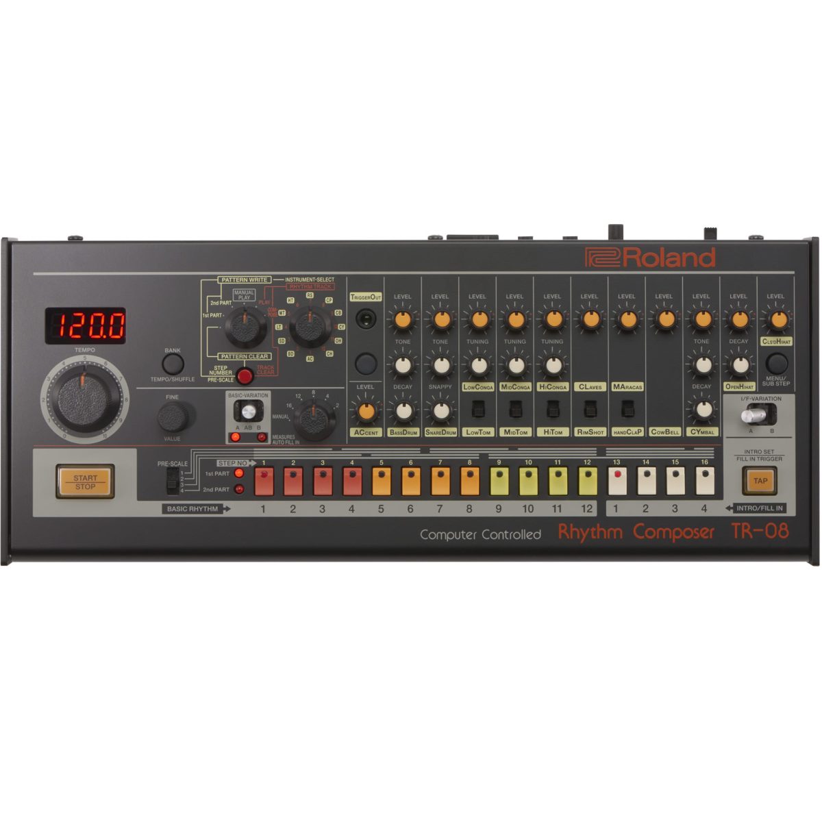 Roland TR08 Rhythm Composer top