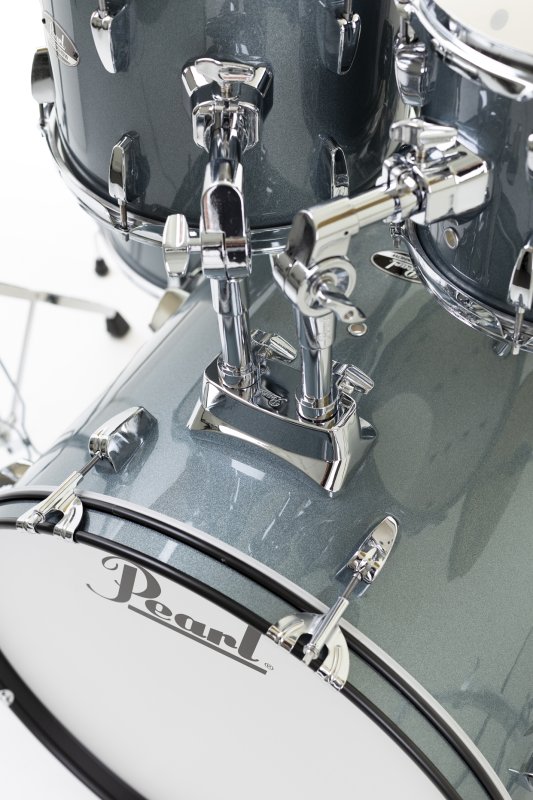 Pearl - Roadshow Series 5-Piece Complete Drum Set with Hardware, Cymbals & Throne, Charcoal Metallic #RS525SBCC706