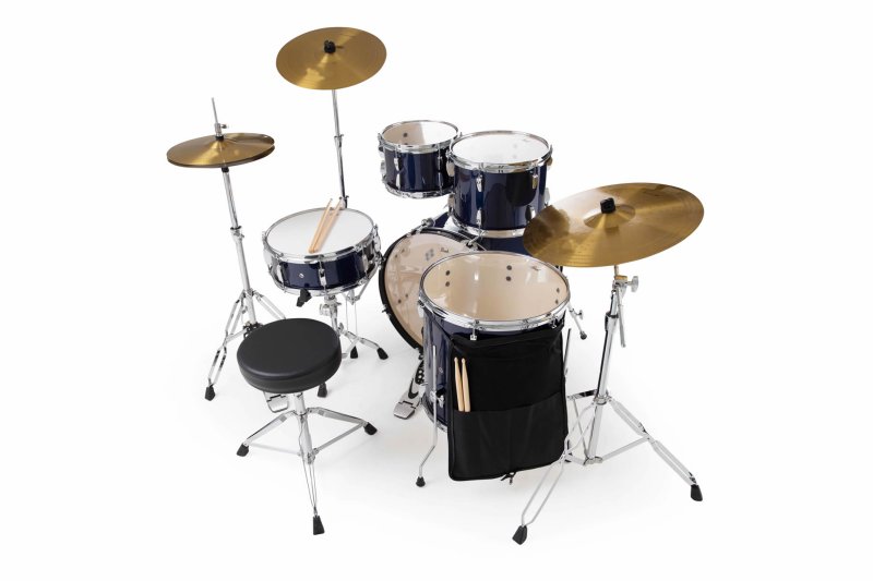 Pearl - Roadshow Series 5-Piece Complete Drum Set with Hardware, Cymbals & Throne, Royal Blue Metallic #RS525SBCC743