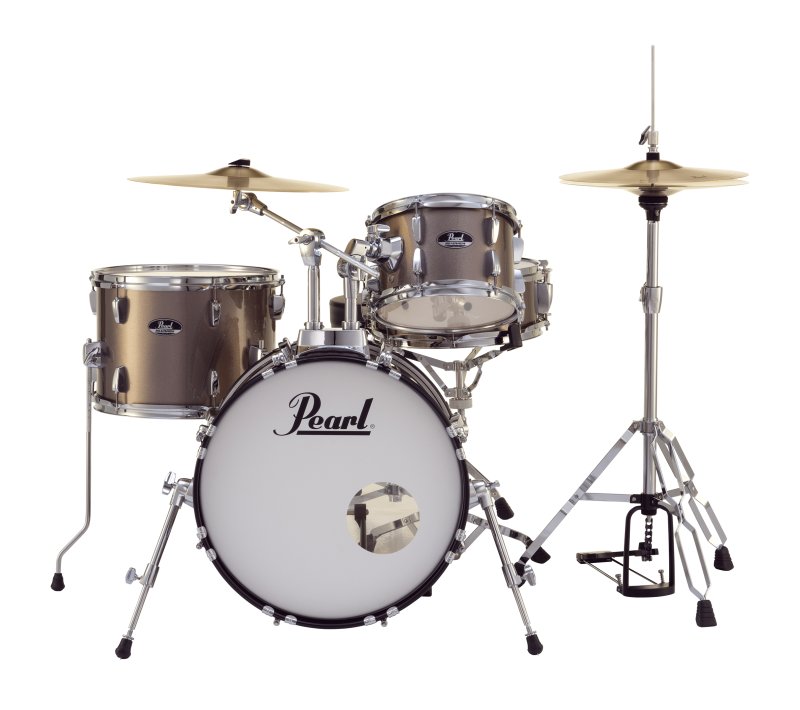 Pearl - Roadshow Complete 4-Piece Drum Set w/ 18" Bass Drum, Bronze Metallic #RS584CC707