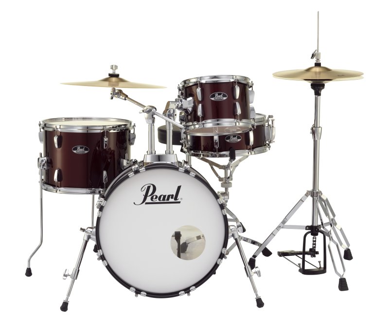 Pearl - Roadshow Complete 4-Piece Drum Set w/ 18" Bass Drum, Wine Red #RS584CC91
