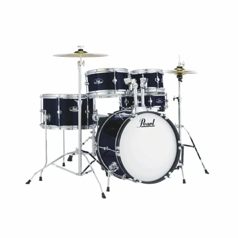 Pearl - Roadshow Junior 5-Piece Drumset w/ 16" Bass Drum, Hardware & Cymbals, Royal Blue Metallic #RSJ465CC743