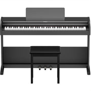 Roland - RP107 Digital Piano with Stand - Black-w bench