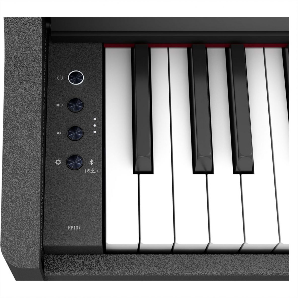 Roland - RP107 Digital PianoGT P with Stand and Bench - Black-left