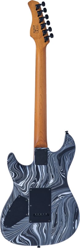 Sire - Sire S7 SW Double-Cut Electric Guitar with LC Super HSS Pickups, Black Swirl #S7-SW-BKSWIRL