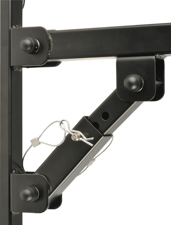 Quik Lok - Angled Adjustable Speaker Wall Mounts, Black, Pair #SB781