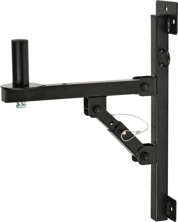 Quik Lok - Angled Adjustable Speaker Wall Mounts, Black, Pair #SB781