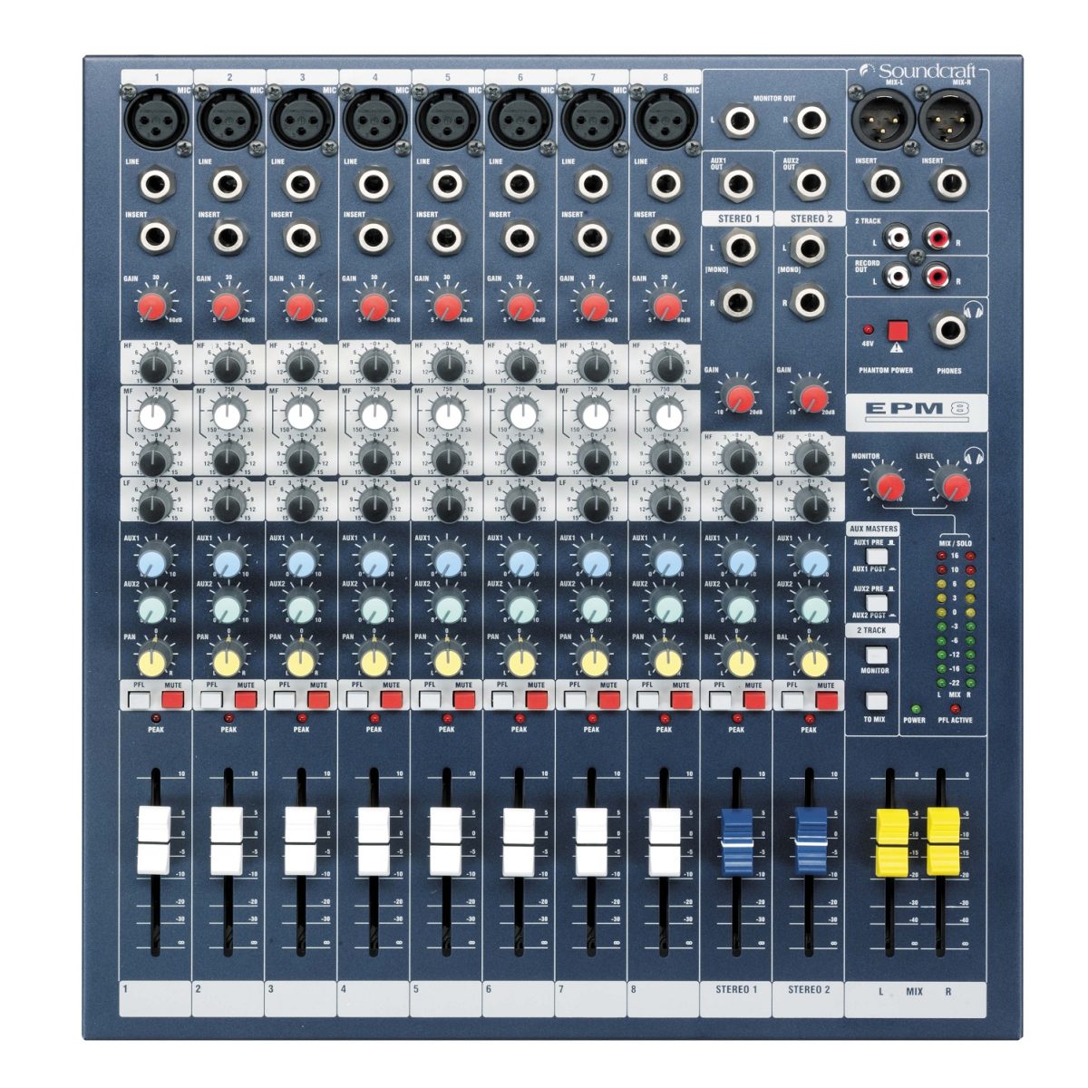 Soundcraft EPM8 top