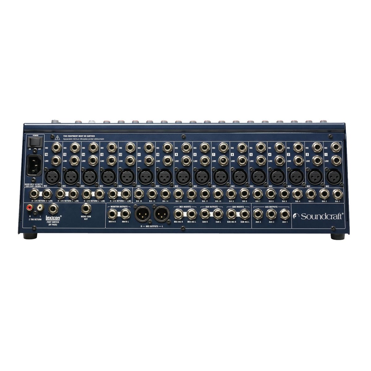Soundcraft FX16ii back