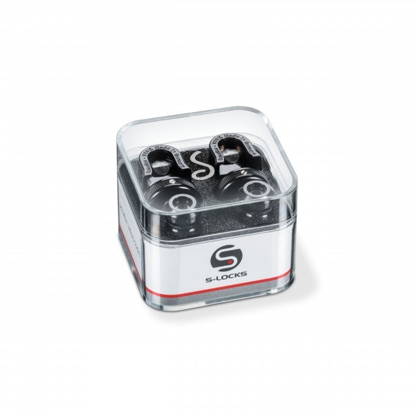 Schaller - S-Locks S Strap-lock, Black Chrome #SCH14020401