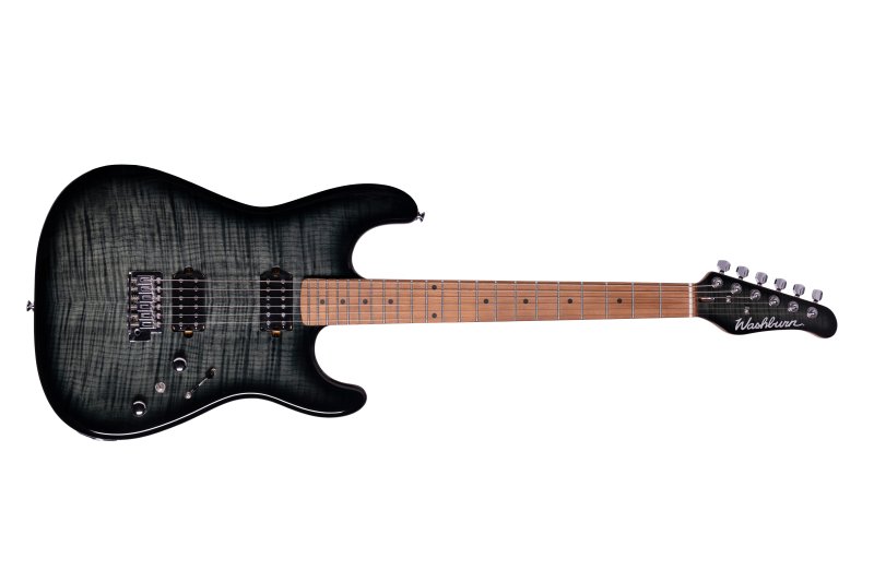 Washburn - Sonamaster Elite Series Electric Guitar, Transparent Black #SE2FTB