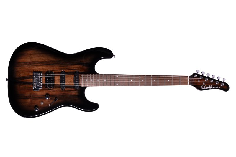 Washburn - Sonamaster Elite Series Electric Guitar, Natural Striped Ebony #SE3SEN