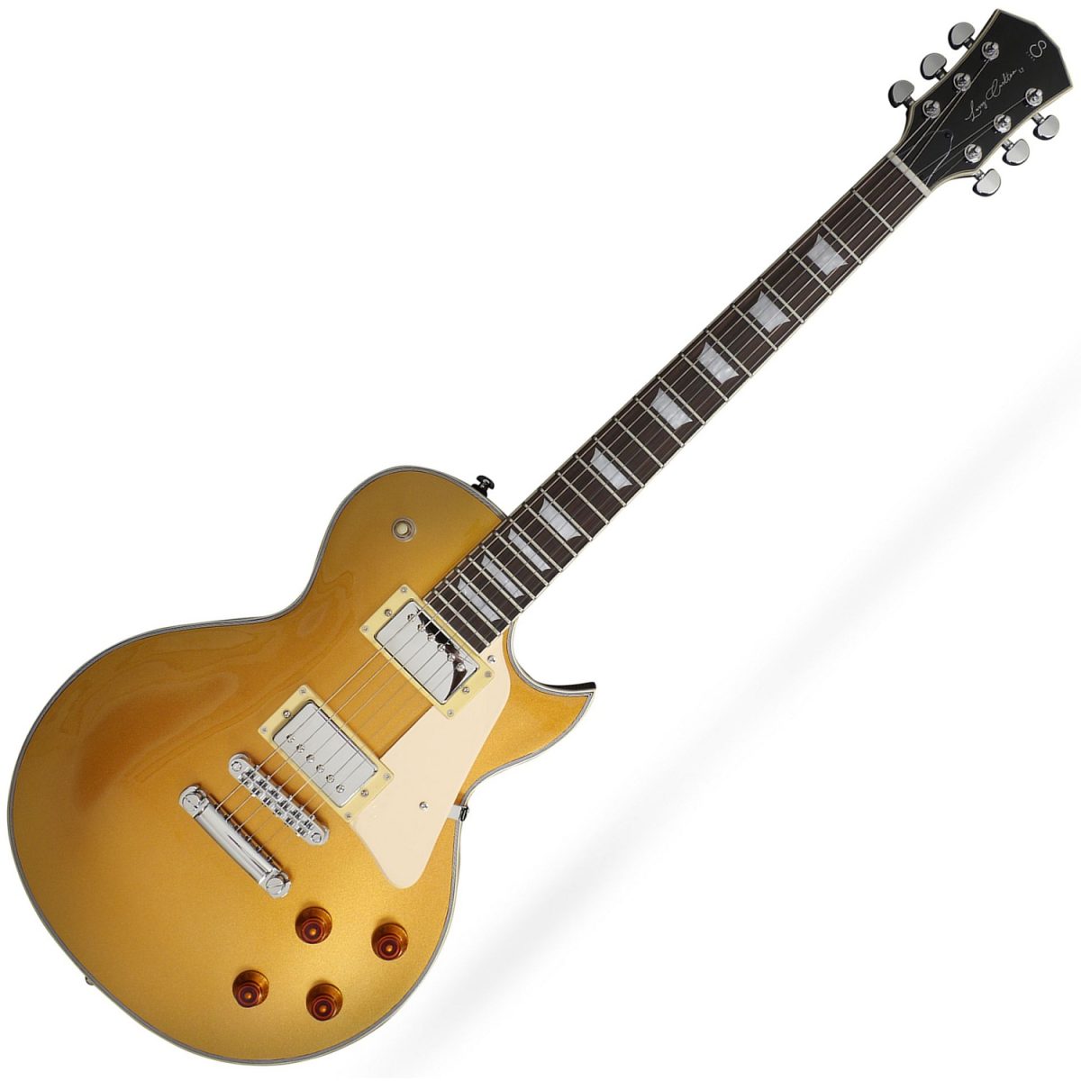 Sire - Larry Carlton L7 Electric Guitar – Gold Top Angle