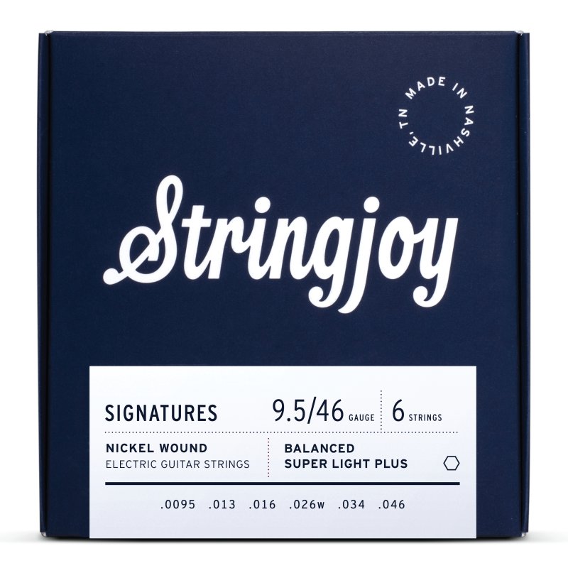 Stringjoy - Balanced Super Light Plus Gauge (9.5-46) Nickel Wound Electric Guitar Strings #SJ-BAL95