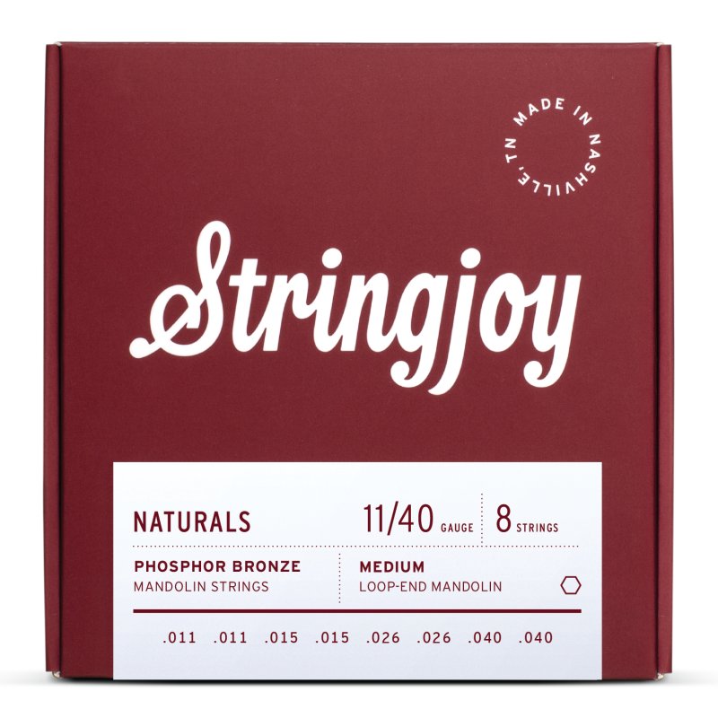 Stringjoy - Medium Gauge (11-40) Phosphor Bronze Mandolin Strings #SJ-NB1140