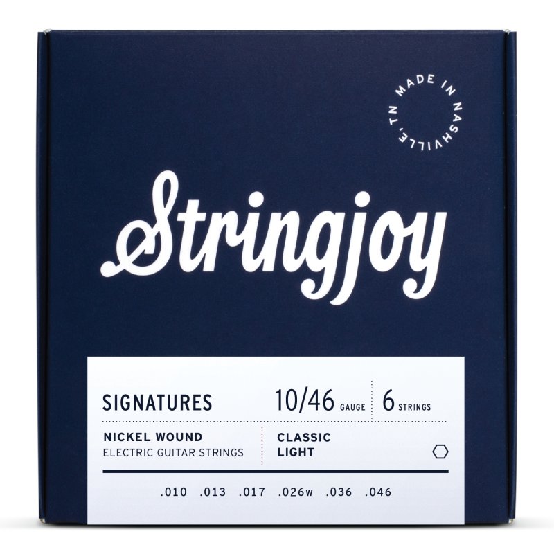 Stringjoy - Classic Light Gauge (10-46) Nickel Wound Electric Guitar Strings #SJ-NW1046