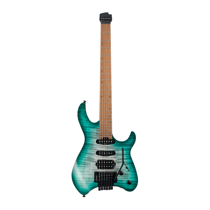 Cort - G Series Space G6TR Headless Electric Tremolo - Semi Gloss Lagoon #SPACE-G6TR-SGLG-BAG