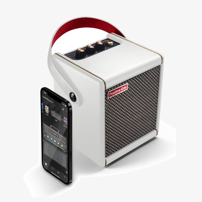 Positive Grid - 10W Portable Guitar Combo Amp, Pearl #SPARK-MINI-PRL