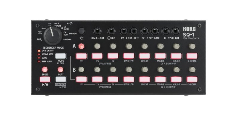 Korg - Compact Step Sequencer with 2 x 8 Steps, 8 Sequencer Modes, Volca-inherited Step Edit Buttons #SQ-1