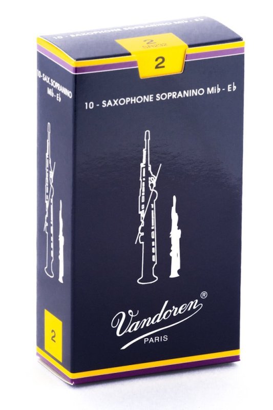 Vandoren - Sopranino Sax Traditional Reeds Strength 2; Box of 10 #SR232