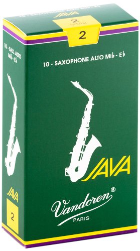 Vandoren - Alto Sax JAVA Reeds Strength 2; Box of 10 #SR262