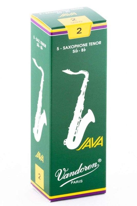 Vandoren - Tenor Sax JAVA Reeds Strength 2; Box of 5 #SR272