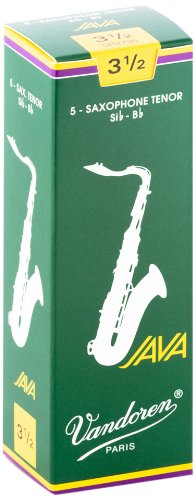 Vandoren - Tenor Sax JAVA Reeds Strength 3.5; Box of 5 #SR2735