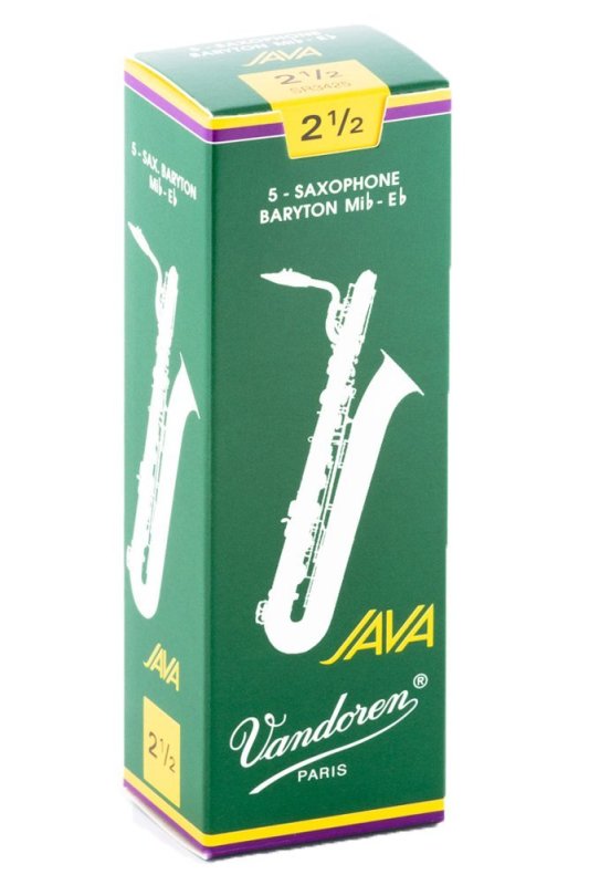 Vandoren - Bari Sax JAVA Reeds Strength 2.5; Box of 5 #SR3425