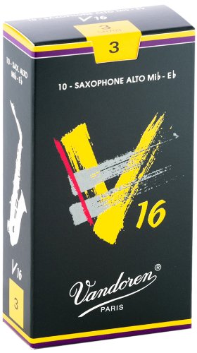 Vandoren - Alto saxophone V16 Reeds Strength 3; Box of 10 #SR703