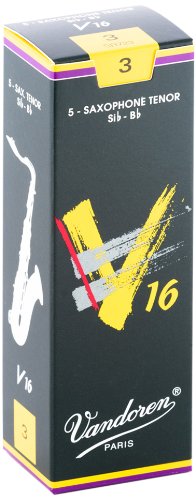 Vandoren - Tenor Sax V16 Reeds Strength 3; Box of 5 #SR723