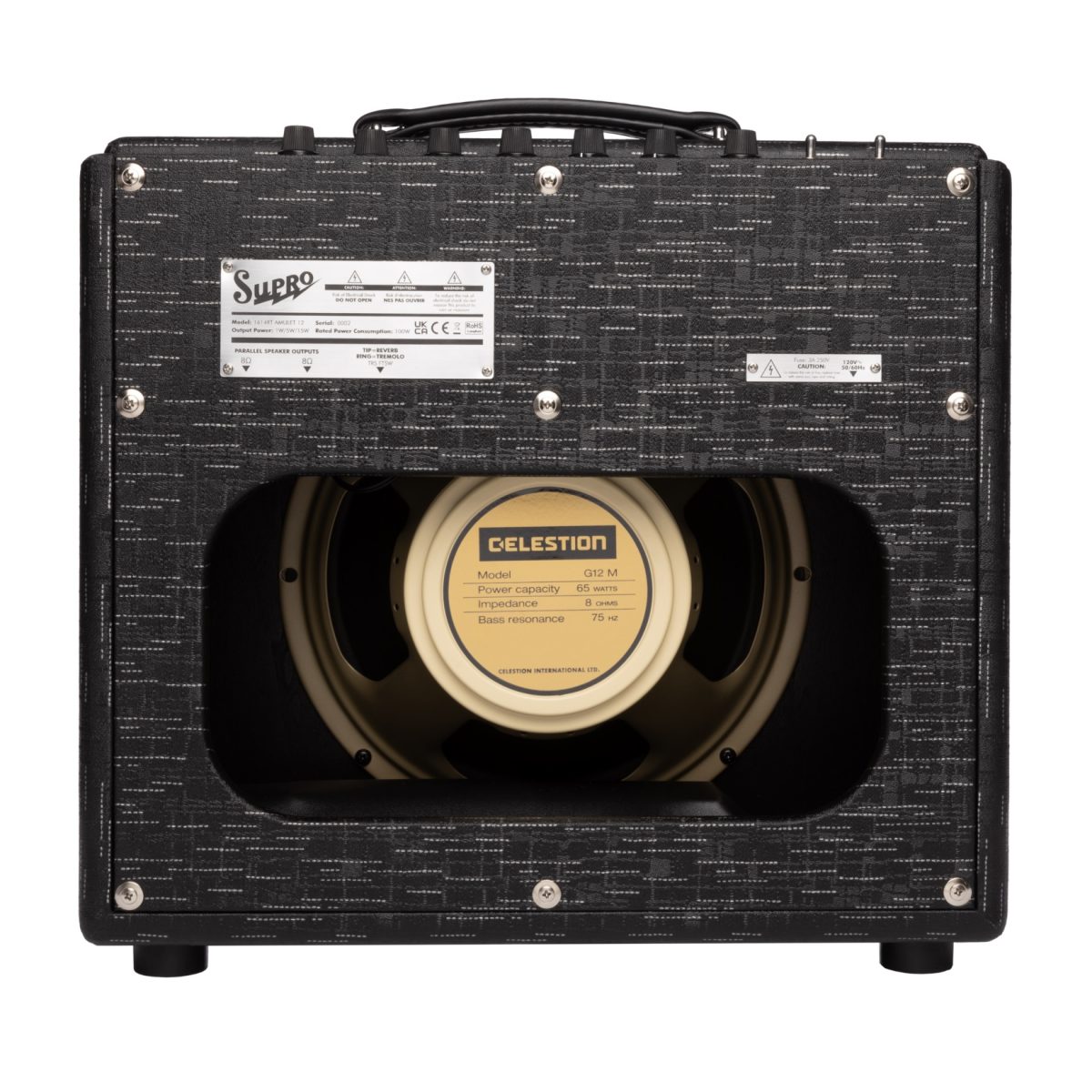 Supro - Amulet 1x12 Variable Power Amp - Black Scandia #1614RT