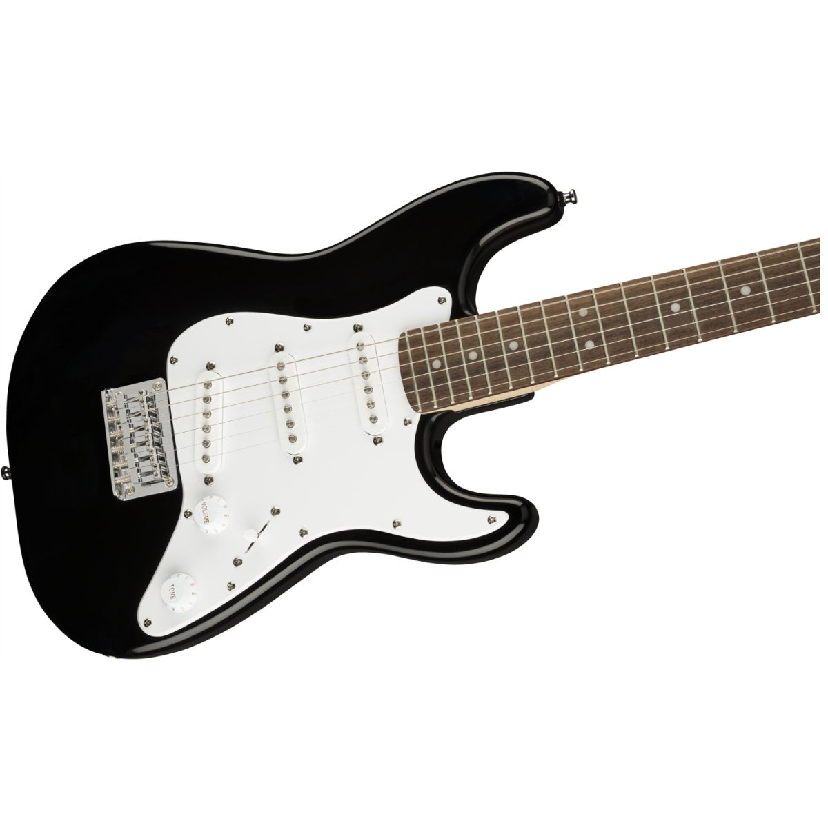 Squier Mini Strat - w-Laurel Fingerboard - Black - 0370121506-front3