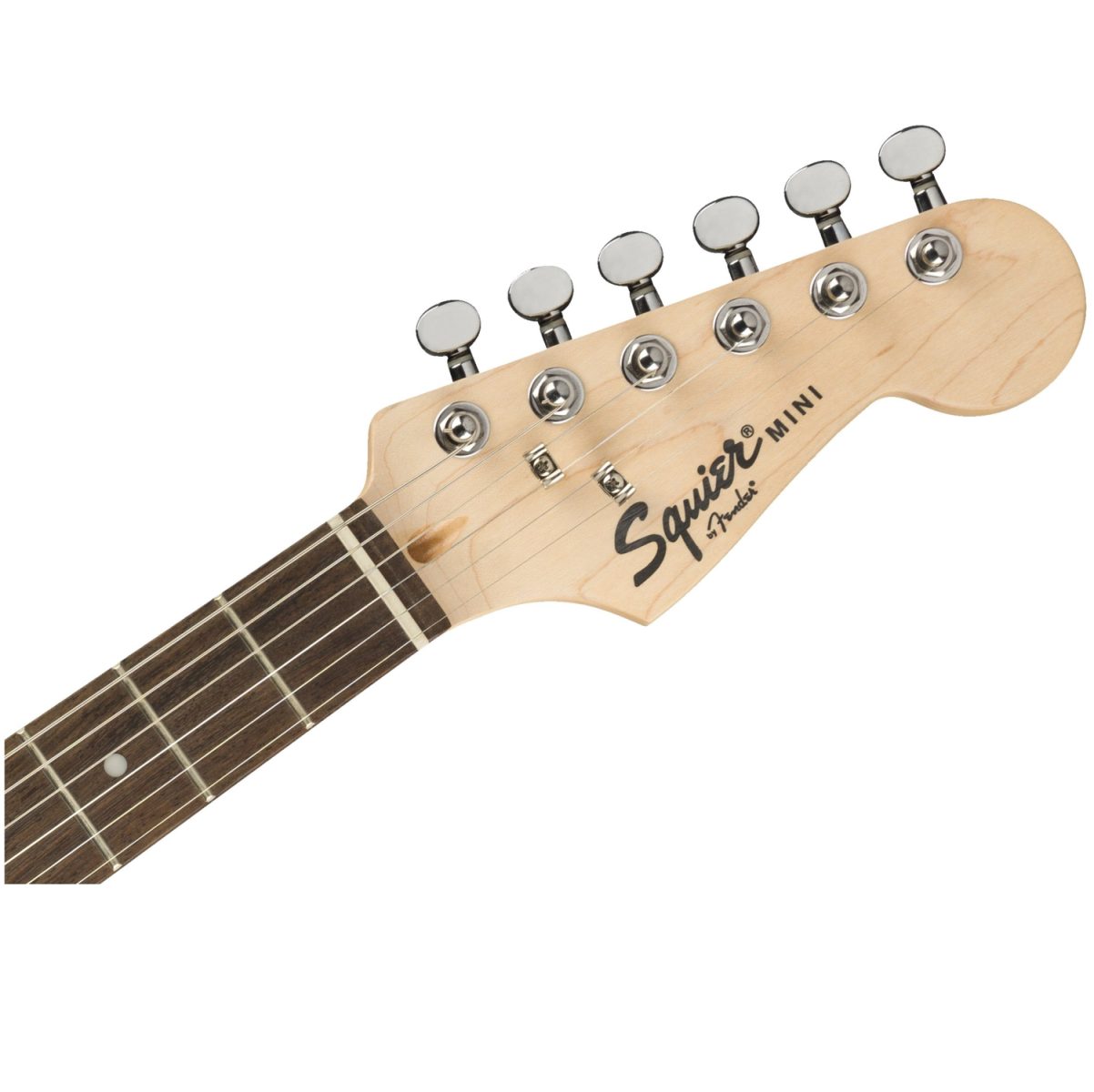 Squier Mini Strat - w-Laurel Fingerboard - Black - 0370121506-head