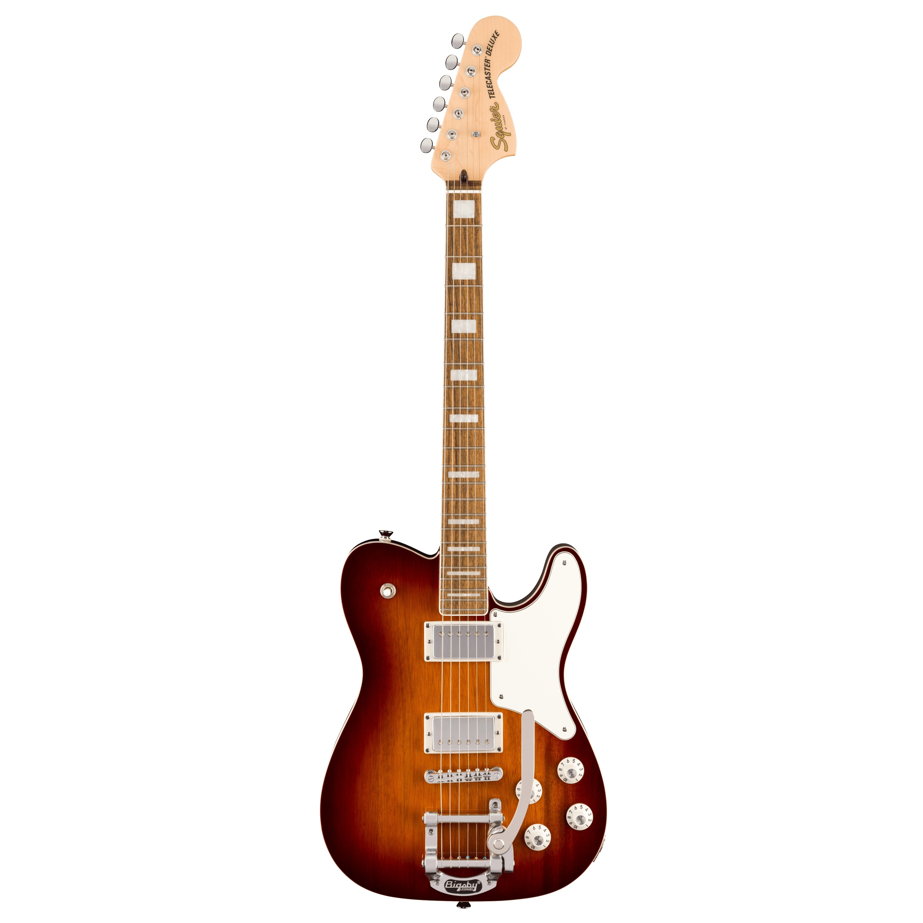 Squier - Paranormal Troublemaker Telecaster Deluxe Bigsby Honey Sunburst