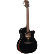 LAG Guitars - Auditorium Bevel Cutaway Electro, Glossy, Black #T118ABCE-BLK