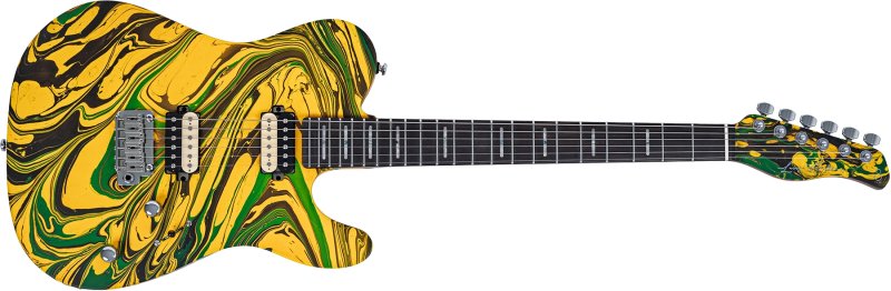 Sire - Sire T7 SW T-Style Electric Guitar with LC Super-Modern Pickups, Yellow Swirl #T7-SW-YSWIRL