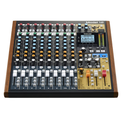 Tascam – Model 12 Mixeur d'enregistrement numérique avec contrôleur DAW et interface audio