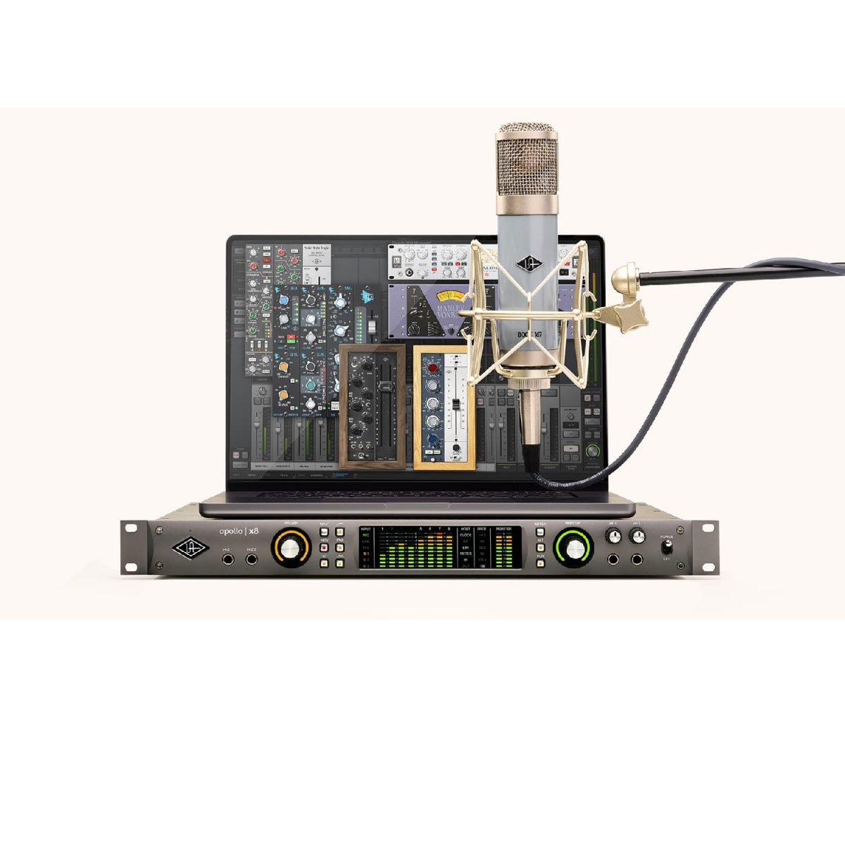 Universal Audio - Apollo x8 Rack-Mountable Thunderbolt 3 Audio Interface with UAD DSP With Accessories