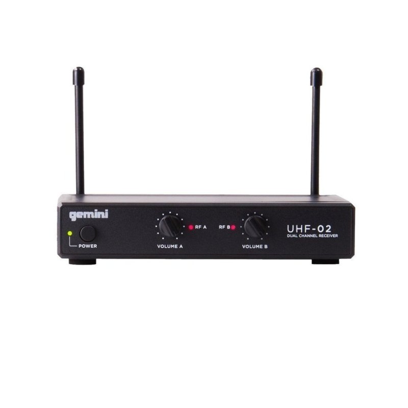 Gemini - Dual Channel Wireless handheld Microphone System, S34 533.7+537.2 #UHF-02M-S34