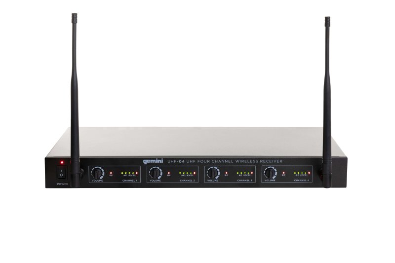 Gemini - Four Channel Wireless Handheld Microphone System #UHF-04M-S1234