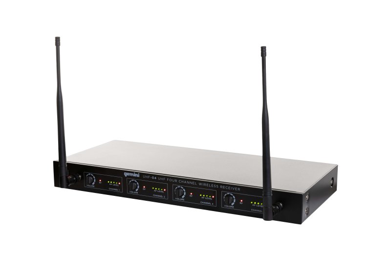 Gemini - Four Channel Wireless Handheld Microphone System #UHF-04M-S1234