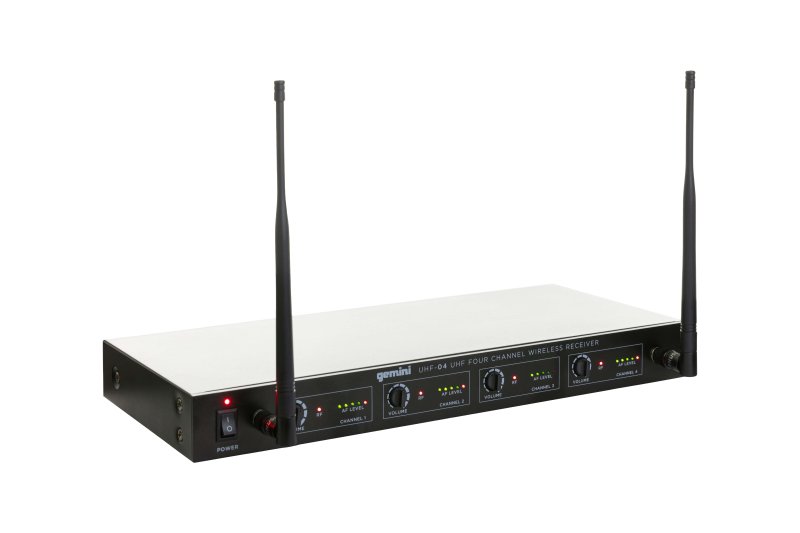 Gemini - Four Channel Wireless Handheld Microphone System #UHF-04M-S1234