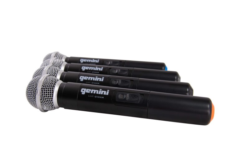 Gemini - Four Channel Wireless Handheld Microphone System #UHF-04M-S1234