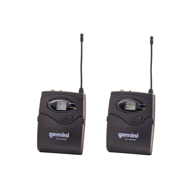 Gemini - Dual Channel Wireless Headset Lavalier Microphone System #UHF-6200HL-R2