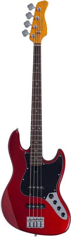 Sire - Sire V3 New Gen 4-String Jazz Bass Guitar with Marcus Standard J-Revolution Pickups, Candy Apple Red #V3-4-NEWGEN-CAR