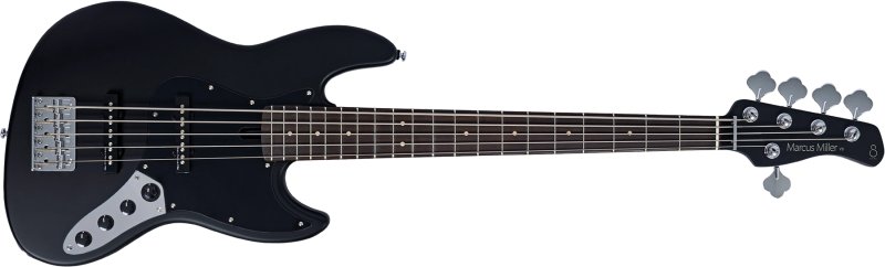 Sire - Sire V3 New Gen 5-String Jazz Bass Guitar with Marcus Standard J-Revolution Pickups, Black Satin #V3-5-NEWGEN-BKS